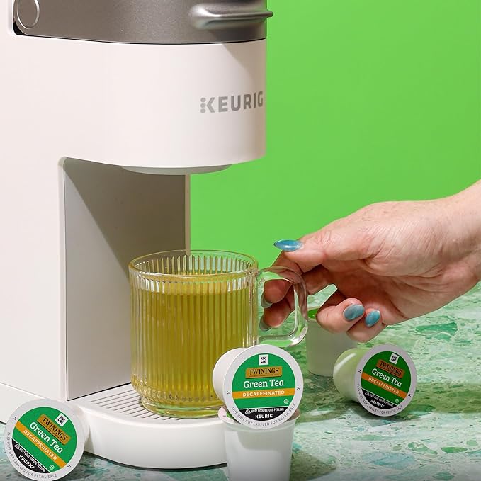 Twinings Decaffeinated Green Tea K-Cup Pods for Keurig, 24 Count (Pack of 1), Smooth Flavour, Enticing Aroma, Enjoy Hot or Iced