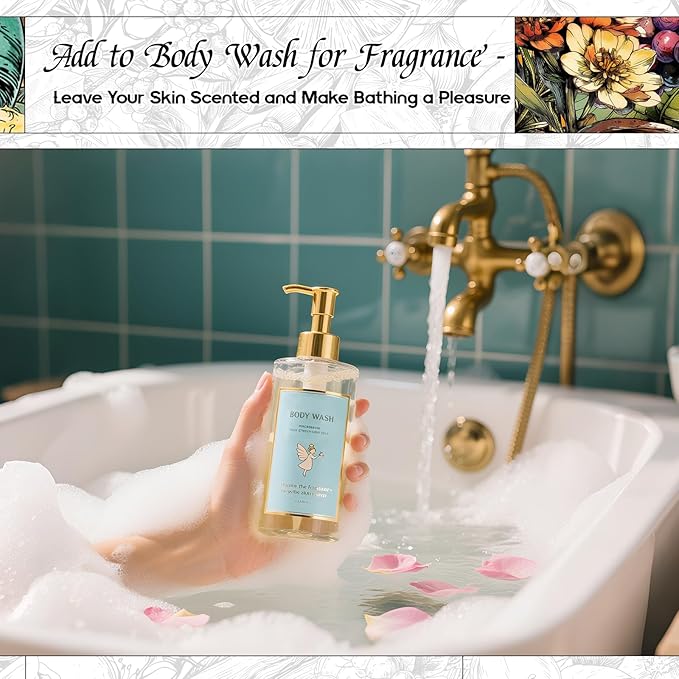 HIQILI Blue Ember Fragrance Oil for DIY Perfume, Body Wash & Candle Making, Long-Lasting Scents for Skin & Hair Care Products, Gifts - 1 Fl Oz