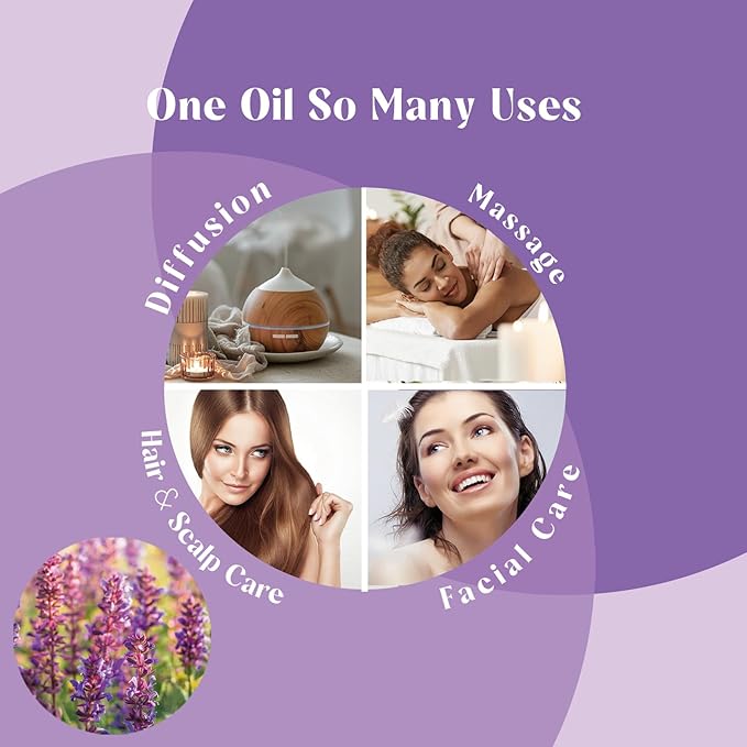 Clary Sage Oil Essential Oil 1 Oz, 100 Pure Natural Sage Essential Oil for Diffuser Skin Hair