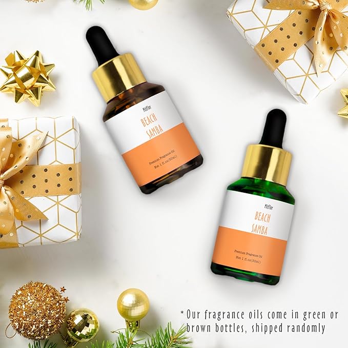 Beach Samba Fragrance Oil, MitFlor 30ml Single Scented Oil, Large Size Premium Grade Fragrance Oil for Soap & Candle Making, Summer Essential Oils for Diffusers for Home