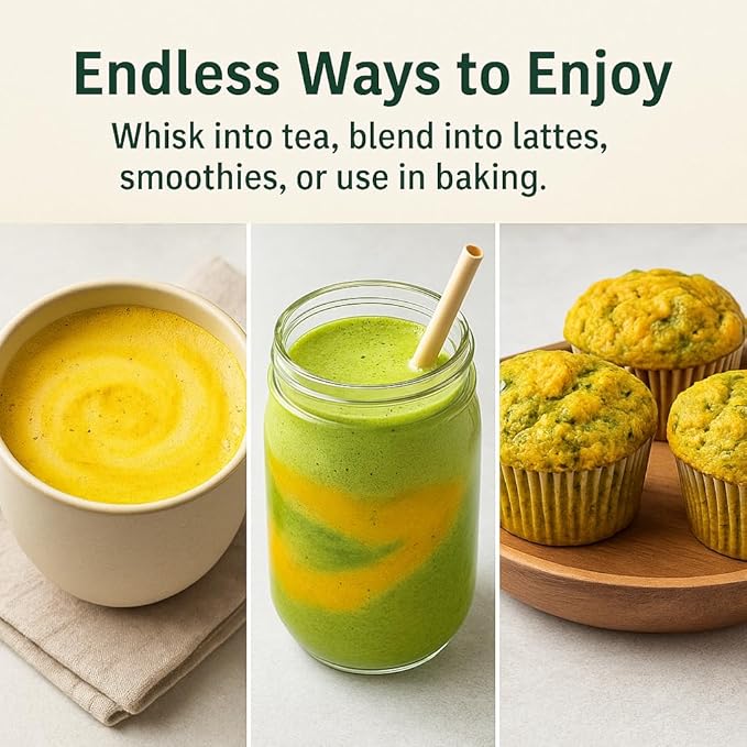 Herbal Cup Tea Organic Japanese Matcha Turmeric Ginger, 2oz