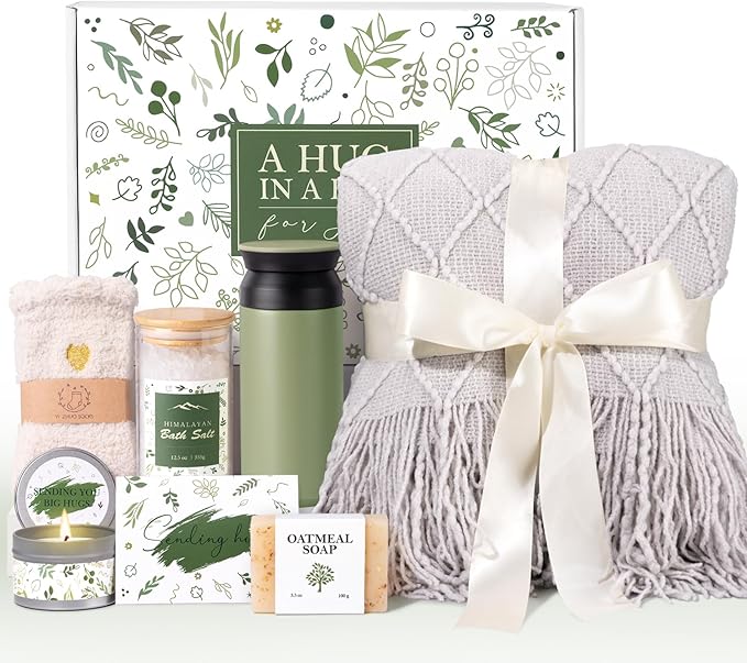 Self Care Gifts for Women, Get Well Gifts for Women, Sympathy Gift Baskets, Get Well Soon Care Package, Inspirational Gifts for Women, Encouragement Gifts Baskets for Women, Sending Hug Gifts