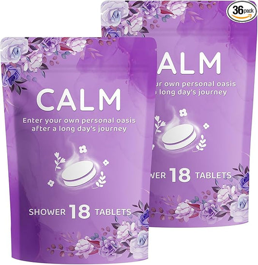 DeckTheHalls 36 Pack Shower Steamers - Mother's Day, Birthday Presents - Shower Bombs with Lavender Mint Rose Coco Ocean Grapefruit Natural Fragrance, Self Care & Relaxation Presents for Women and Men