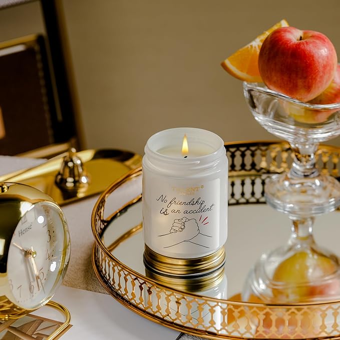 Champagne Cassis & Honey Scented Candle - Funny Birthday Gifts for Women & Men Friends