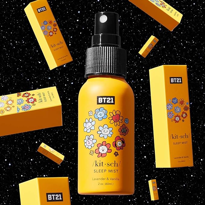 Kitsch Sleep Mist Pillow Spray - Calming Lavender Room Spray | Sleep Spray for Pillows | Fabric Spray for Relaxation & Bedroom Essentials | Lavender Spray for Sleep | Linen Spray, 2 oz