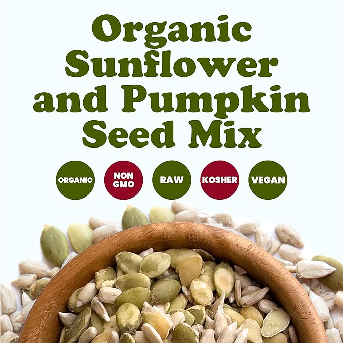 Food to Live Organic Sunflower and Pumpkin Seed Mix, 1 Pound – Natural Snack, Rich in Protein, Perfect for Snacking, Baking and Salads, Raw, Vegan, Kosher, Bulk