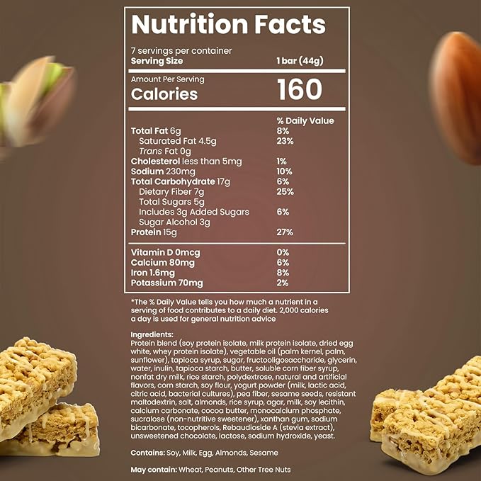 BariSlim High Protein Snack Bar for Bariatric Patients - Nutrient Rich Snack for Post-Surgery Wellness - Ideal for Weight Loss Maintenance & Daily Nutrition | Salted Toffee Pretzel Bar (13 oz)