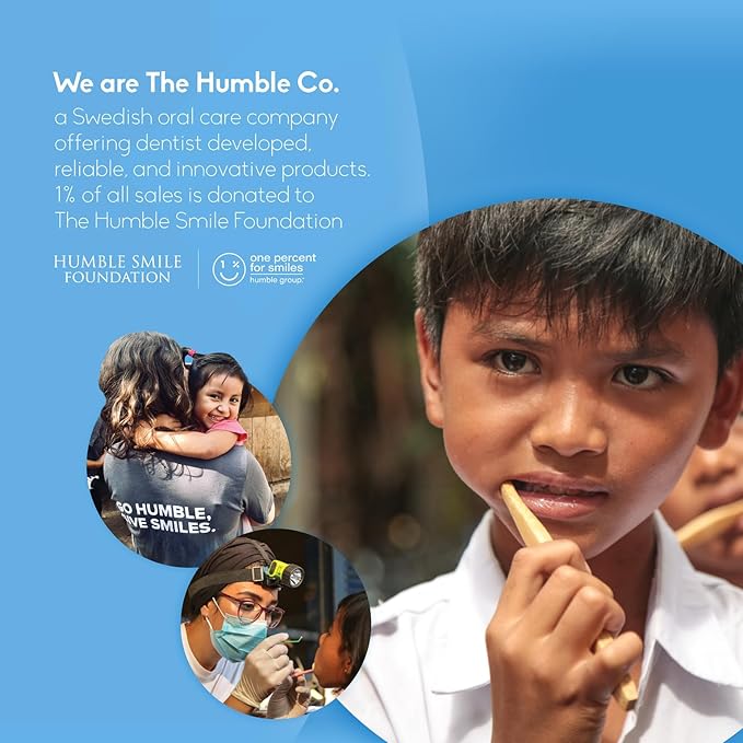 The Humble Co. Bamboo Electric Toothbrush Heads 4pk - Replacement Heads Compatible with Philips Sonicare Toothbrush, Helps Remove Plaque and Eliminate Bad Breath (Charcoal)