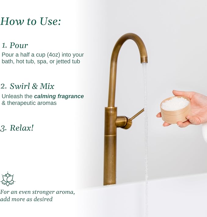 Relax Spa & Bath, Epsom & Dead Sea Salts, Aromatherapy Bath Soak for Hot Tub, Bath or Spa, Green Tea Scent