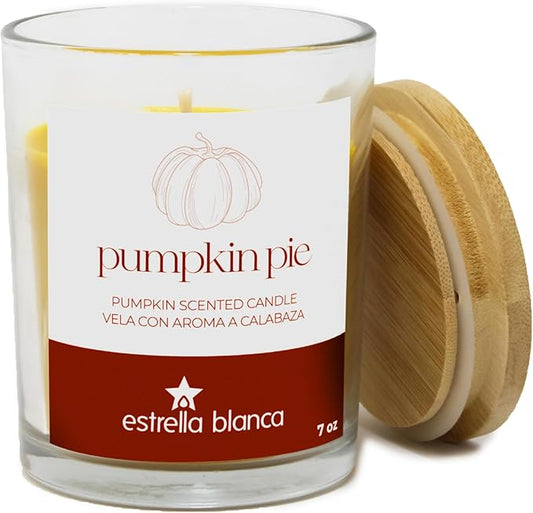 7oz Pumpkin Pie Fall Scented Candles for Home, Cozy Autumn Fall Aromatheraphy Candles Gifts Set for Women & Men, Holiday, Thanksgiving, Christmas