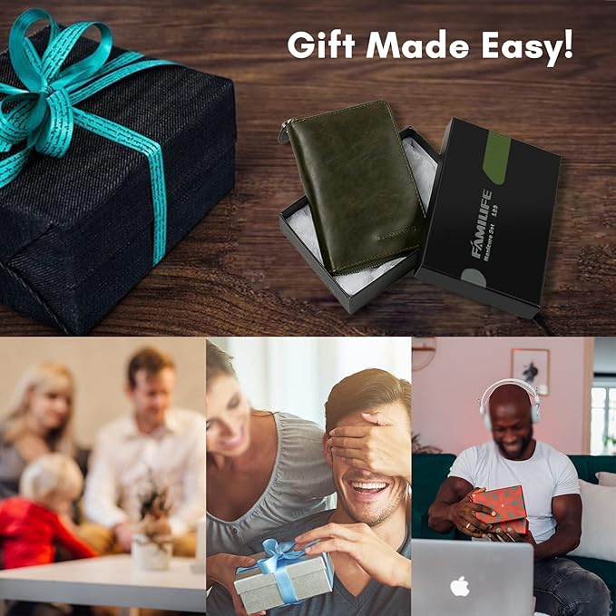 FAMILIFE Manicure Set, Professional Manicure Kit Nail Clippers Set 11 in 1 Stainless Steel Nail Pedicure Tools Kit Grooming Tool with Portable Green Leather Travel Case Luxury Gifts for Women and Men