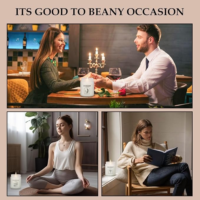 LOSNYA Scented Candles Set, 6 Pack 42OZ Aromatherapy Candle Gifts for Women, Lavender Candles, Natural Soy Wax Long Lasting Candle Gifts for Birthday Mother's Thanksgiving Day