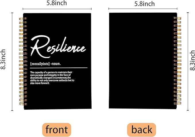 Inspirational Spiral Notebook,Inspirational Journal,Inspirational Journal for Women Men Writing,Resilience Spiral Notebook 8.3×5.5 Inch