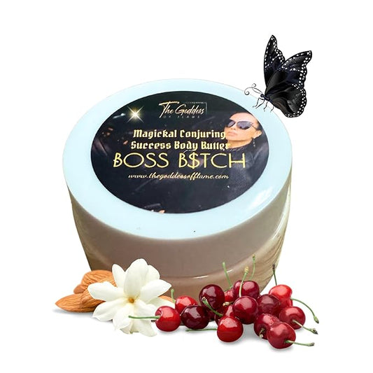 Boss B$tch Body Butter – Ultra-Hydrating Natural Moisturizer with Sunflower Oil, Vitamin E & Shea Butter – Nourish & Empower Your Skin with Bold Confidence – Vegan & Paraben-Free
