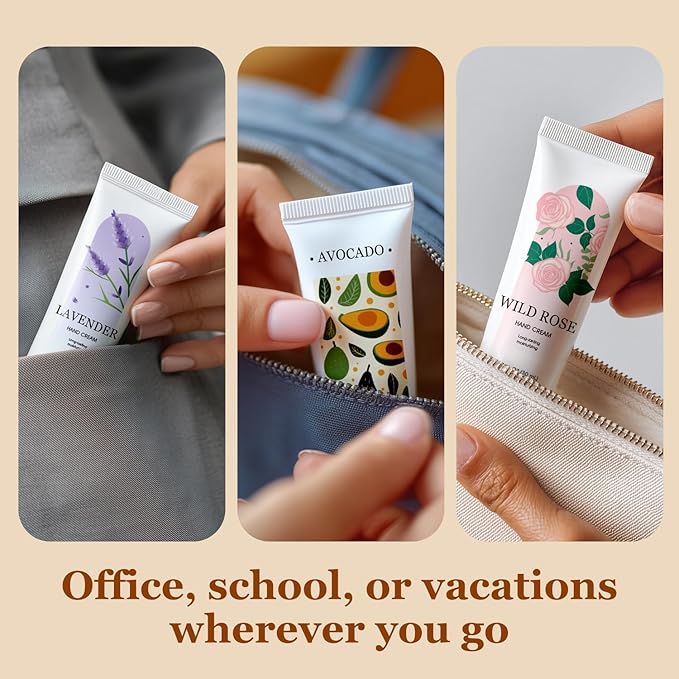 BODY & EARTH 50 Pack Hand Cream, Mini Lotion Bulk, Travel Size Lotion Bulk, Teacher Gifts, Bridesmaid Gifts and Bachelorette Party Favors.