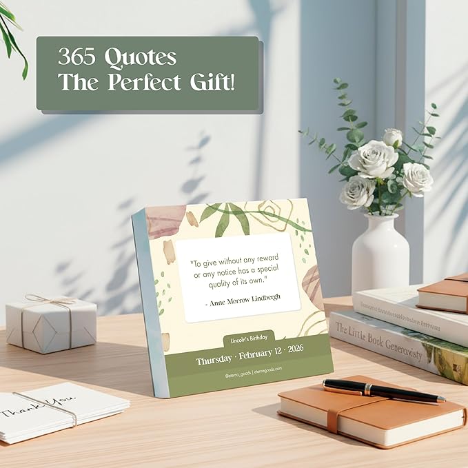 2026 Motivational Calendar | Includes 365 Positive Quotes and Affirmations, Enjoy a Whole Year of Inspirational Quotes, Phrases & Affirmations for Success, Happiness & Personal Growth