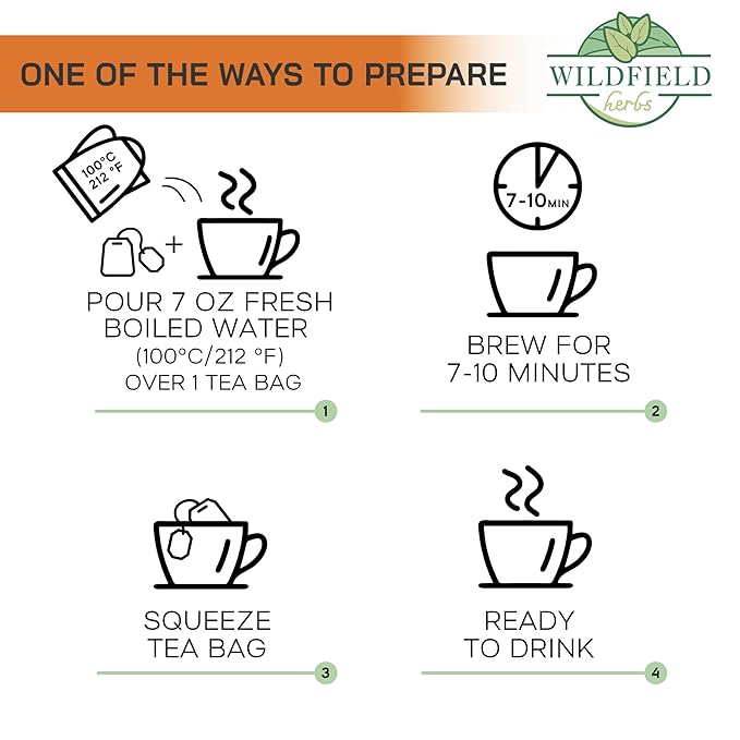 50 Bags Calendula Tea Dried Calendula Flowers Herb Herbal Tea - 50 Count 1.5 g Flower Herb