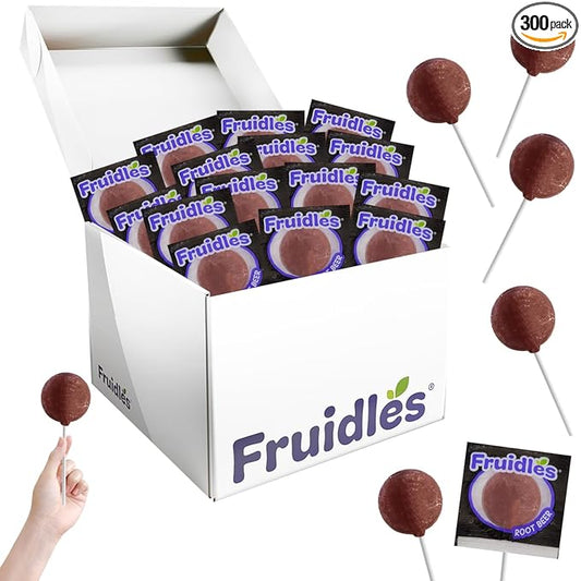 300 Rootbeer Lollipops Candy Suckers for Kids, Perfect for Gifting, Parties, Events,10 Gram Lollipops (300-Pack)