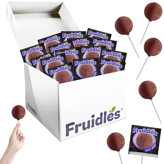 600 Rootbeer Lollipops Candy Suckers for Kids, Perfect for Gifting, Parties, Events,10 Gram Lollipops (600-Pack)