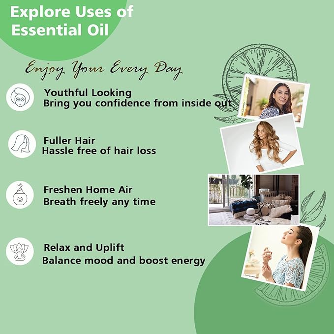 Douglas Fir Essential Oil 10ml - 100% Pure & Natural Douglas Fir Oil for Diffuser, Aromatherapy, Massage, Skin, Hair, Fresh Woodsy Scent