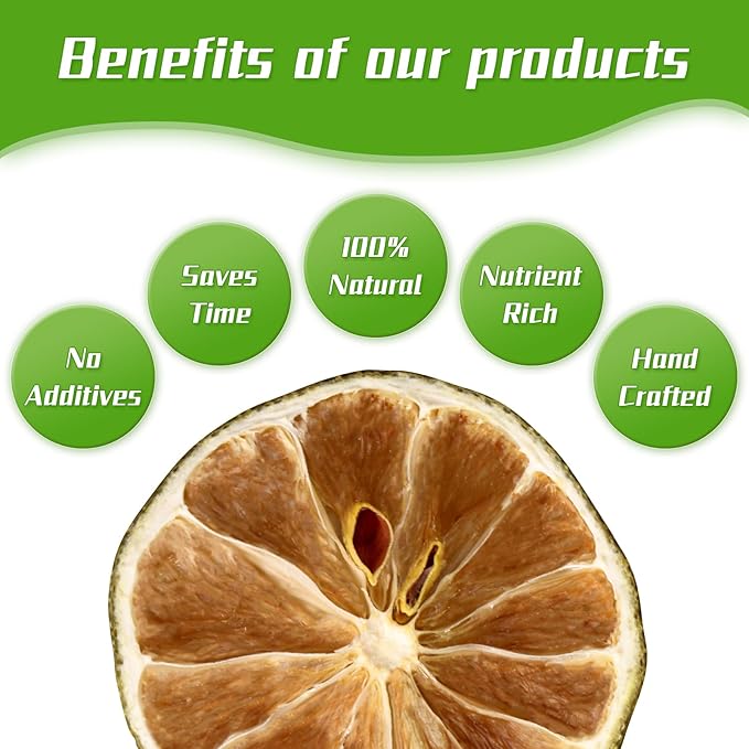 Haomly Dehydrated Lime Slice Wheels |5.3oz/150g|100% Natural Dried Lime Slices|Dehydrated Fruit For Cocktails,Garnishing, Cooking, Baking, Fruit Tea Drinks,Wreath Making,Crafts | No Added Sugar| No Additive