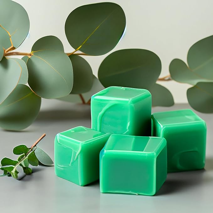 Eucalyptus Spearmint Strongly Scented Hand Poured Vegan Wax Melts, 12 Scented Wax Cubes, 6.4 Ounces in 2 x 6-Packs