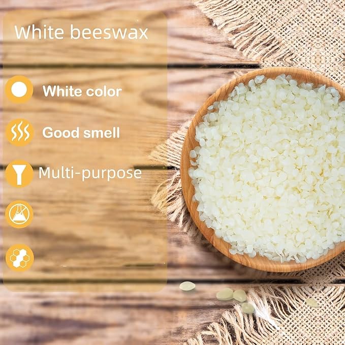 5LB Beeswax Pellets Beeswax for Candle Making Beeswax Pellets for Skin Beeswax Beads Beeswax Bulk Beeswax for Lotion Making for DIY and Craft Project