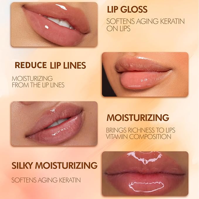 8PCS Bee Lip Balm Honey Pot - Lip Sleeping Mask - Lip Gloss for Women - Lip Mask Overnight Gift Set - Tinted Lip Balm - Easter Gifts - Honey,Cherry,Strawberry,Apple Lime,Watermelon,Mint,Coconut,Peach