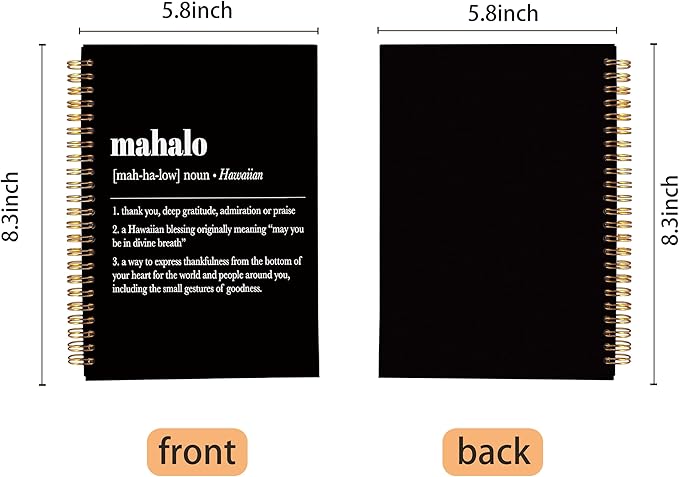 Inspirational Spiral Notebook,Inspirational Journal,Inspirational Journal for Women Men Writing,Grit Spiral Notebook 8.3×5.5 Inch