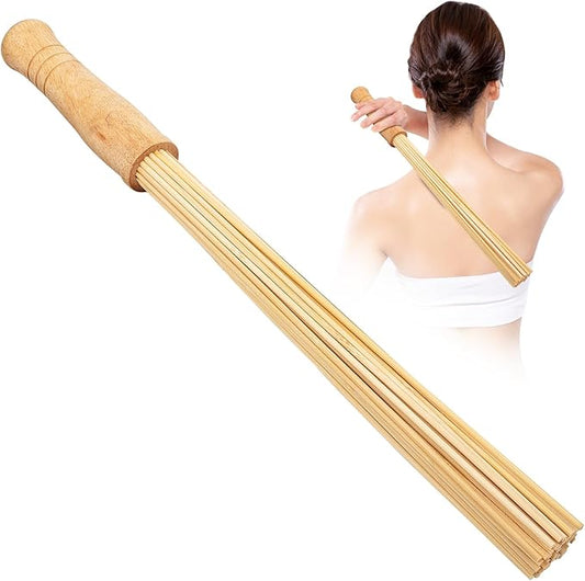 Bamboo Massage Stick for Back,Massage Roller Sticks,Bamboo Therapy Massage Body Tools for Relaxing Muscles (1)
