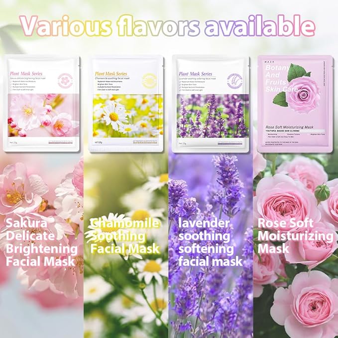 evpct 12Pack Kids Face Masks for Kids Girls Spa, Girls Kids Facial Spa Day Slumber Sleepover Birthday Party Favors Supplies Kit for Girl, Kid Friendly Facial Face Sheet Masks Bulk Skincare for Kid, B3