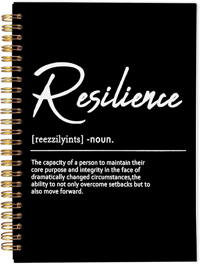 Inspirational Spiral Notebook,Inspirational Journal,Inspirational Journal for Women Men Writing,Resilience Spiral Notebook 8.3×5.5 Inch
