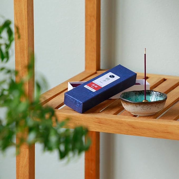 Asayu Japanese Low Smoke Rose Incense Sticks 20g Sample Size, 100% Made in Japan with Less Irritation, Non-Toxic Incense for Evening Relax, Yoga, Meditation or Mindfulness