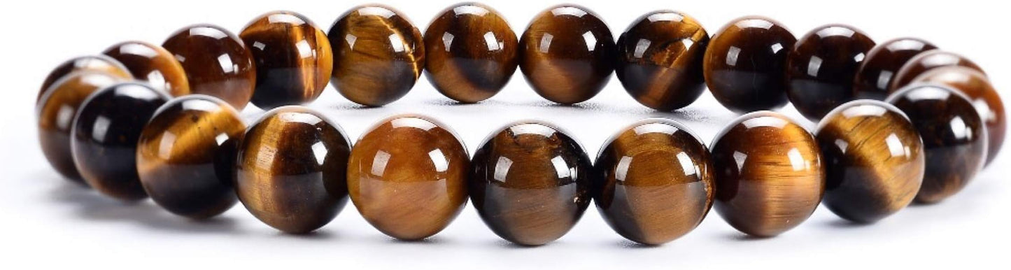 Cherry Tree Collection - Small, Medium, Large Sizes - Gemstone Beaded Bracelets For Women and Men - 8mm Round Beads