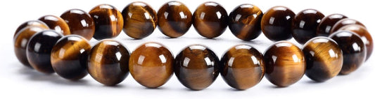 Cherry Tree Collection - Small, Medium, Large Sizes - Gemstone Beaded Bracelets For Women and Men - 8mm Round Beads