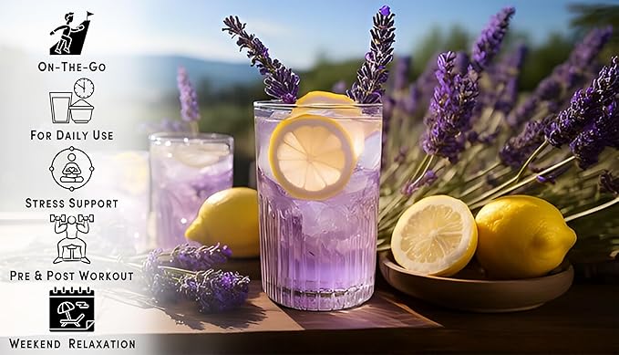 Bobelo Self Carbonating Hydration Drink | Lavender Lemonade 15 Count | Low Calorie, Electrolytes Powder Packets Drink Mix | Sparkling Water & Soda Alternative | Keto Friendly | Water Enhancer Sugar Free