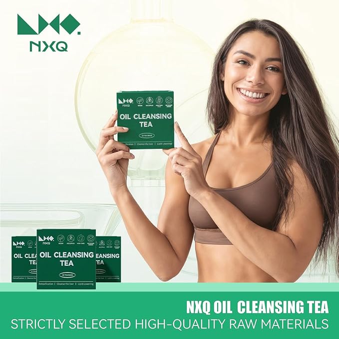 NXQ Oil Cleansing Tea (30 bags): Chinese Liver Detox Tea-10 Traditional Herbal-WinterMelon & Lotus Leaf-Oil Reducing Teabag-inner cleansing with Herbal Formula for Welness