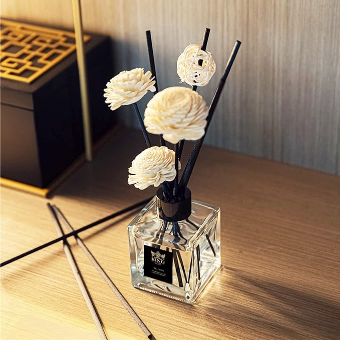 King of Scent Reed Diffuser & Oil Diffuser Sticks with Flower, Aromatherapy, Home & Kitchen Décor,Fragrance and Gift (Ritz Carlton)