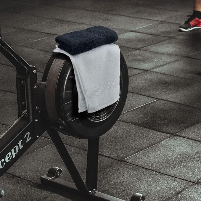 Cleanbear Extra Soft Wash Cloths Washcloths Set 6-Pack 13 x 13 Inches, Highly Absorbent Facecloths (Dark Gray & White)