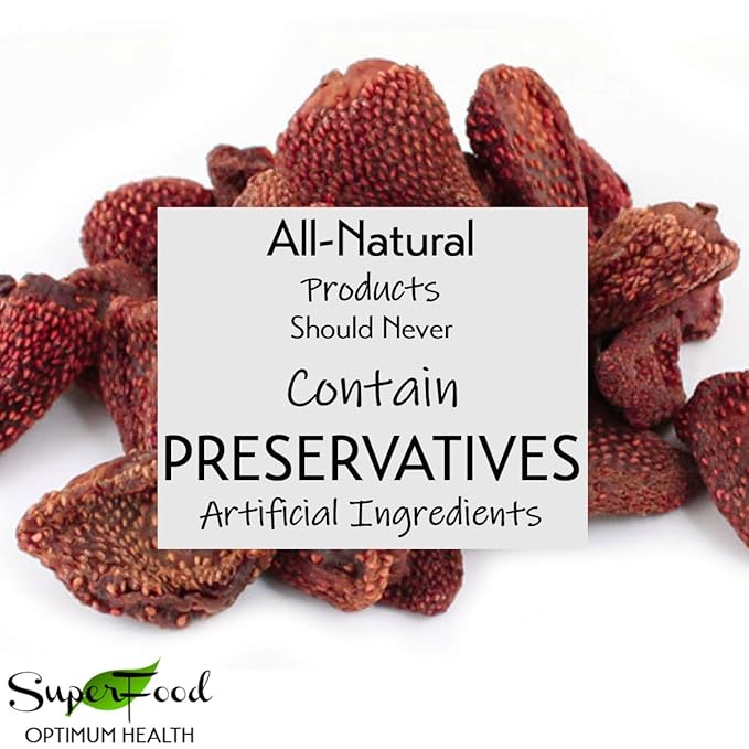 Gerbs Summer Sweet Strawberries 2 lbs. | Dehydrated, Unsulfured, Resealable Bag | Naturally Sweet & Tart | Top 14 Allergen-Free