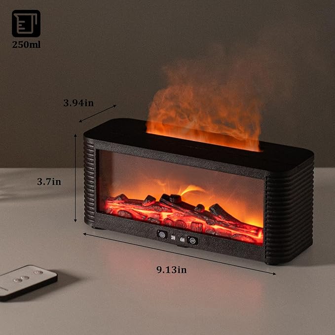 Essential Oil Diffuser for Home, Bedroom Humidifiers, Air Scent Aroma Aromatherapy Ultrasonic Humidifier Machine Timer Small Mini difusor de Aromas para casa Living Room Office Decor Gifts Fireplace