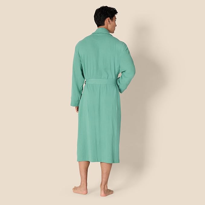 Amazon Essentials Men's Lightweight Waffle Bathrobe (Available in Big & Tall)