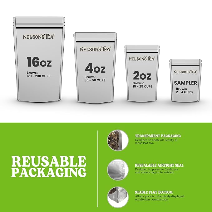 Nelson's Tea Pineapple Melon Punch - Caffeine Free, Cut & Sifted Rooibos Green Tea with Apple, Cranberry, Hibiscus, Marigod and Safflower Loose Leaf Tea (2.2 oz)