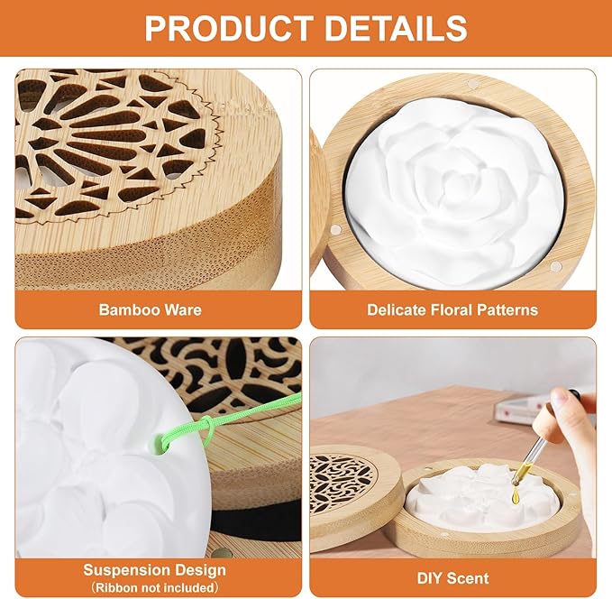 Essential Oil Diffuser Stone, Diffuser for Essential Oils Great for Decorating at Home, Office or Car, and Gift-Giving (4)