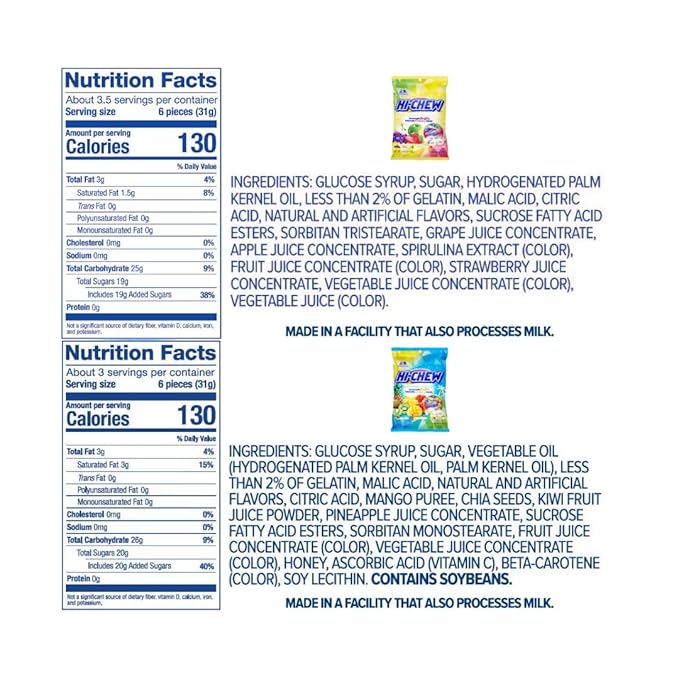 HI-CHEW Variety Mix, Pack of 8 Bags - 23 Asst Flavors including Getaway Mix - Unique Fun Soft & Chewy Taffy Halloween Candy - Immensely Juicy Fruit Flavors - Individually Wrapped for Sharing