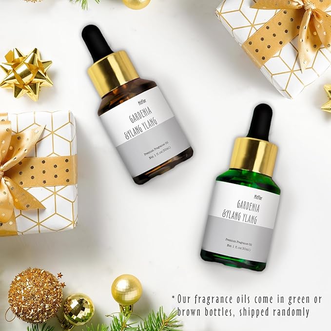 Gardenia &Ylang Ylang Fragrance Oil, MitFlor 30ml Aromatherapy Essential Oil, Premium Fragrance Oil for Soap & Candle Making, Floral Scent for Diffusers for Home