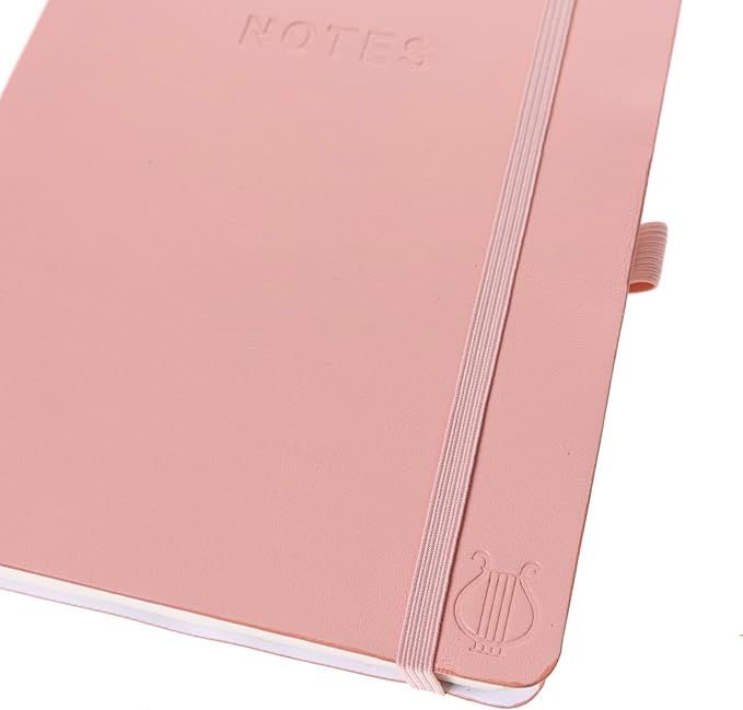 Graphique Apollo Vegan Leather Journal | Hardcover Notebook | 192 Lined Pages | Inner Pocket, Pen Loop, Elastic Closure | Work, Diary, Notes | 6” x 8”