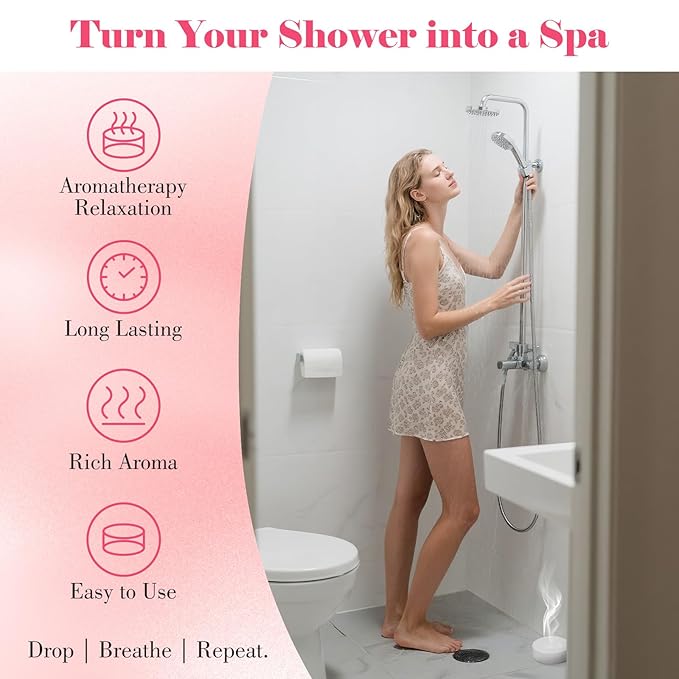 W&E Choice Shower Steamers Aromatherapy 18 Pcs- Shower Bombs with Natural Essential Oils for Daily Relaxation & Stress Relief, Gift for Women & Men, Mom, Teen