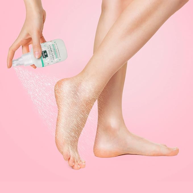 Earth Therapeutics TEA TREE OIL FOOT SPRAY – Natural Cooling Foot Spray – Refreshes & Deodorizes Feet – Enriched with Certified Organic Botanicals – Antiseptic Foot Treatment for Rapid Relief - 4 Oz