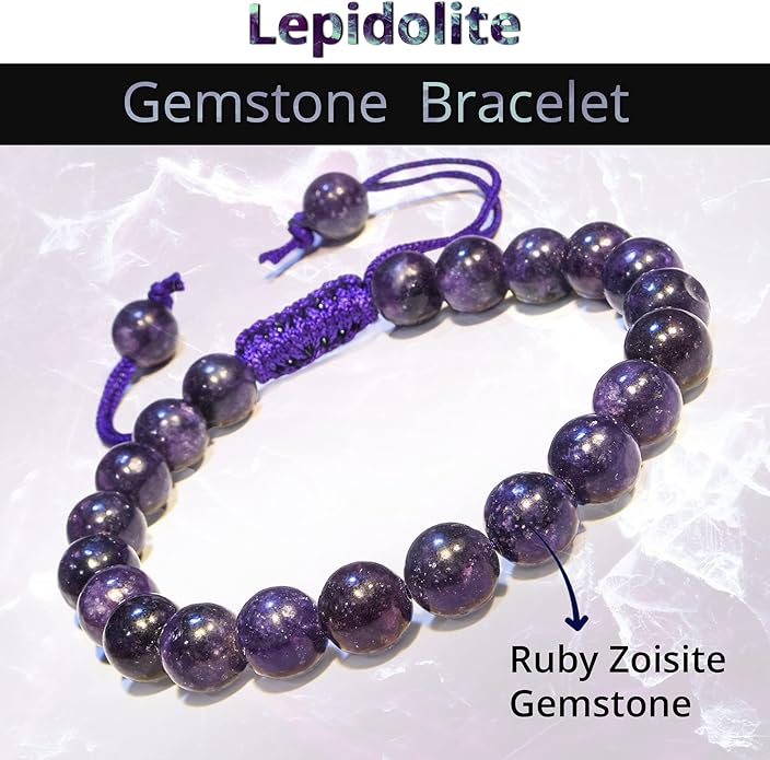 Energy Protection Crystal Handmade Adjustable Bead Bracelet Perfect for Men, Women’s Gift - Gemstone Healing Stretch Bracelet Pulsera Para Hombre Mujer Stocking Stuffer